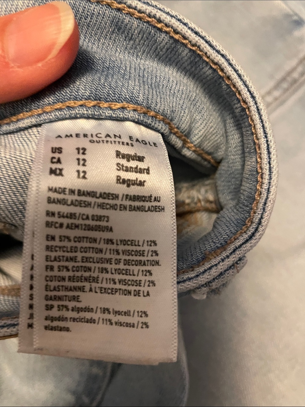 Light Wash Carpenter Jeans - Wide Leg - Picture 4 of 5